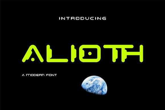 Alioth: Elevating Visual Identity with Futuristic Typography