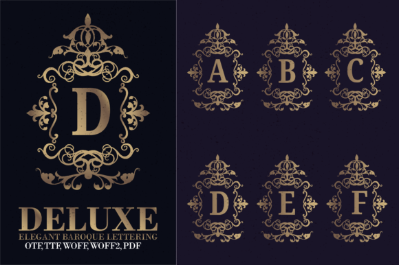 Baroque Lettering: Elevating Design with Ornate Elegance
