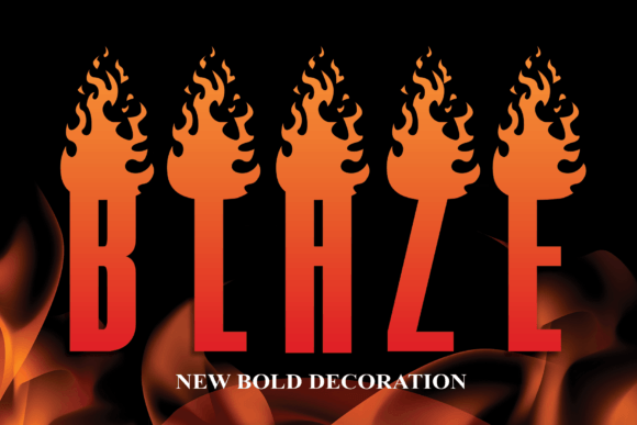 Blaze: A Bold Decorative Font for High-Impact Visual Projects