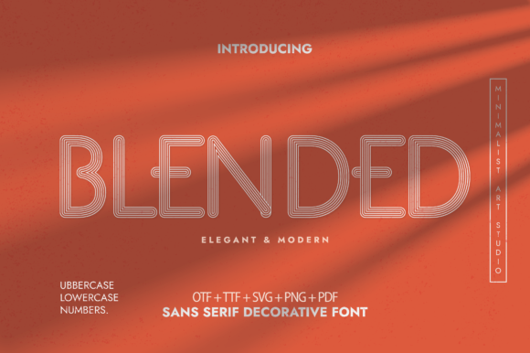 Blended: Elevate Your Designs With This Elegant Decorative Font