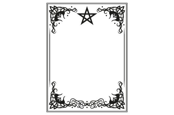 Book of Shadows Grimoire Decorative Blank Page 1