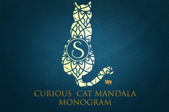 Curious Cat Mandala Monogram: The Ultimate Cat-Lovers Font