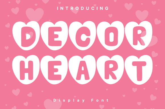 Decor Heart: A Whimsical Font for Standout Designs