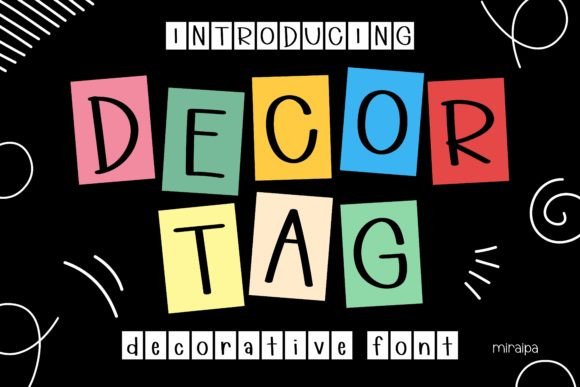 Decor Tag Font: A Versatile Choice for Creative Projects