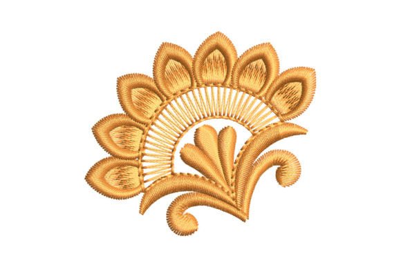 Decorative Floral Motif for Stunning Embroidery Designs