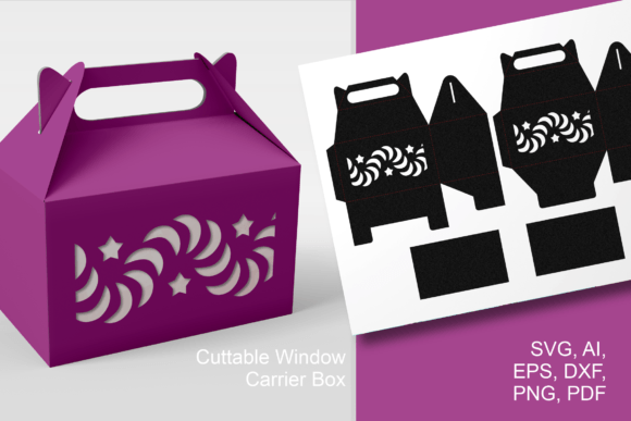 Designing the Perfect Ribbon and Stars Gable Gift Box Template for Custom Packaging