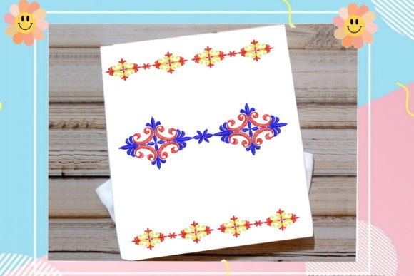 Elegant Decorative Border: A Versatile Embroidery Design