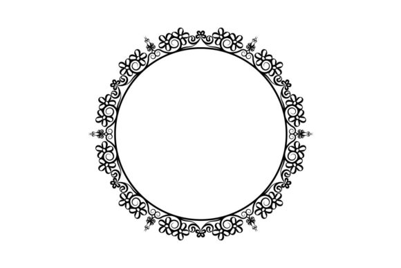 Exploring the Versatility of Floral Circle Outline Vector Art Design