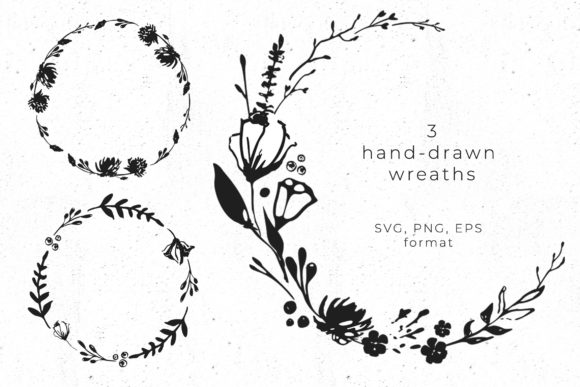 Floral Wreaths SVG Clipart: A Versatile Design Element for Creative Projects