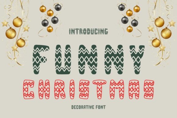 Funny Christmas: A Playful and Authentic Decorative Font for Holiday Designs
