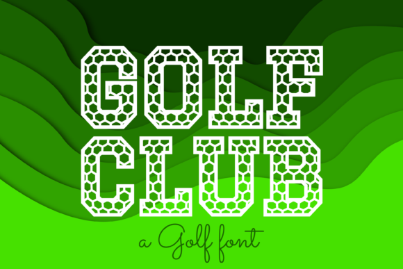 Golf Club: A Stylish and Versatile Decorative Font for Creative Designs