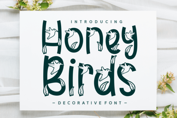 Honey Birds: Elevate Creative Projects With a Charming Bird-Themed Font
