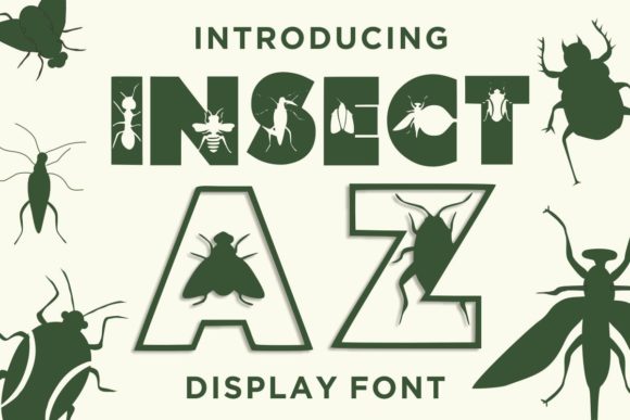 Insect AZ: A Joyful Decorative Font for Creative Projects