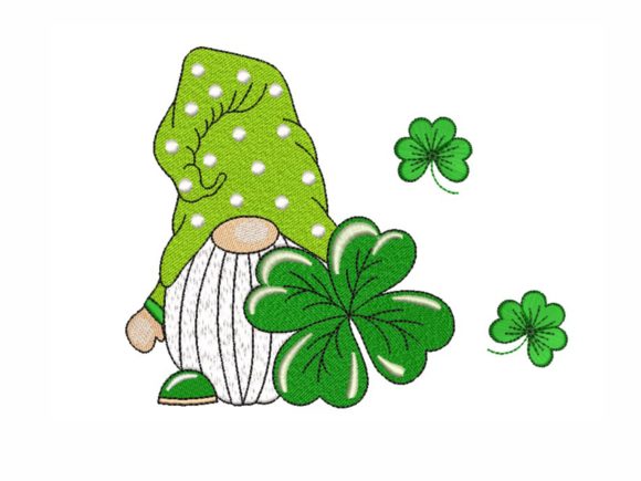 Patrick’s Day Gnome Embroidery Design