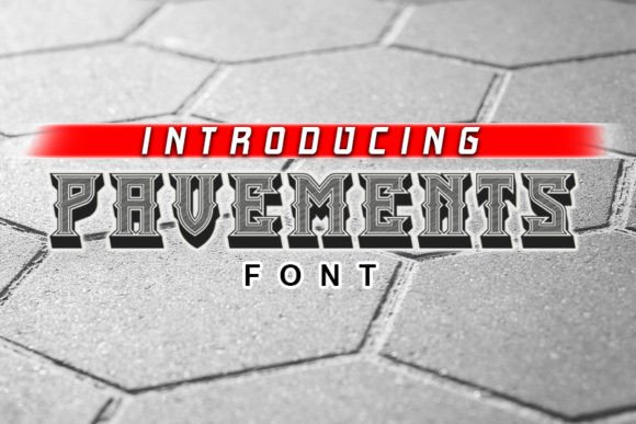Pavements Font: A Decorative Typeface for Creative Projects