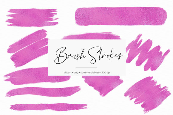 Pink Brush Strokes: A Versatile Creative Resource for Designers and Crafters