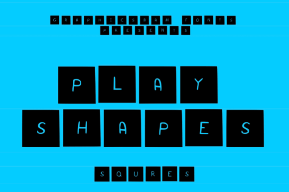Play Shapes Squares: A Cute, Fun, and Useful Decorative Font for Modern Creativity