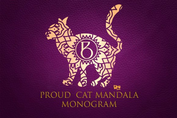 Proud Cat Mandala Monogram