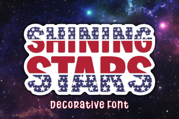 Shining Stars: A Decorative Font That Adds Sparkle to Creative Projects