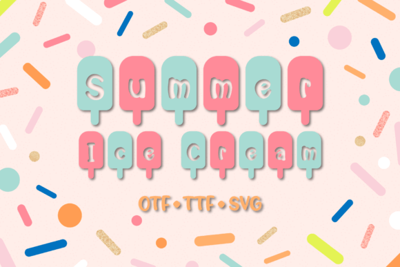 Summer Ice Cream: A Versatile Decorative Font for Creative Projects