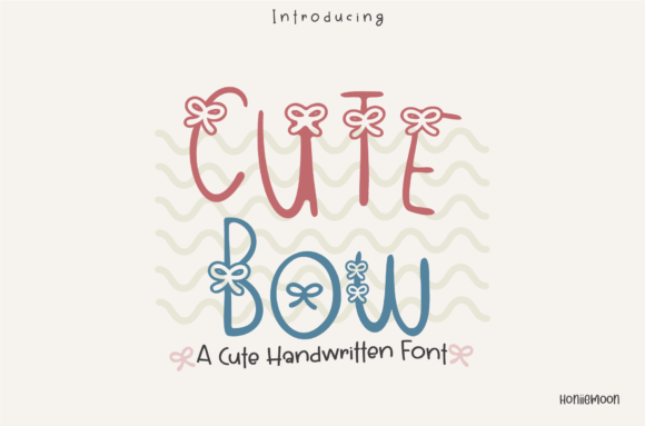 The Art of Playful Typography: Elevating Designs with the Cute Bow Typeface