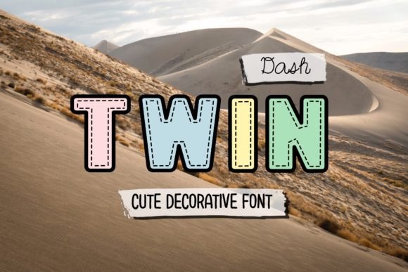Twin Dash: A Decorative Font for Modern Branding and Creative Projects