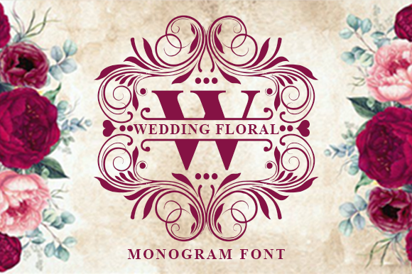 Wedding Floral Monogram: Elevating Personal and Professional Designs with Elegant Typography